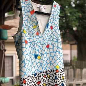 Desigual Geometric Pattern Dress Sz 40 EU (Med)